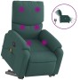 Sillón masaje eléctrico reclinable elevable tela verde oscuro de , Sillones - Ref: Foro24-3204866, Precio: 306,76 €, Descuent...
