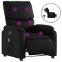 Sillón de masaje reclinable eléctrico cuero sintético negro de , Sillones - Ref: Foro24-3204879, Precio: 238,03 €, Descuento: %