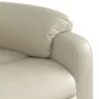 Sillón reclinable elevable cuero artificial color crema de , Sillones - Ref: Foro24-3204887, Precio: 313,57 €, Descuento: %