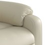 Sillón reclinable elevable cuero artificial color crema de , Sillones - Ref: Foro24-3204887, Precio: 296,46 €, Descuento: %