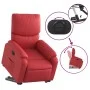 Sillón reclinable elevable cuero artificial rojo de , Sillones - Ref: Foro24-3204891, Precio: 338,29 €, Descuento: %