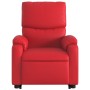 Sillón reclinable elevable cuero artificial rojo de , Sillones - Ref: Foro24-3204891, Precio: 311,22 €, Descuento: %