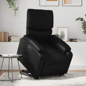 Sillón reclinable y elevable eléctrico cuero sintético negro de , Sillones - Ref: Foro24-3204900, Precio: 339,59 €, Descuento: %