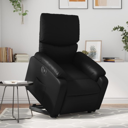 Sillón reclinable y elevable eléctrico cuero sintético negro de , Sillones - Ref: Foro24-3204900, Precio: 315,30 €, Descuento: %