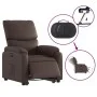 Sillón reclinable elevable eléctrico de cuero sintético marrón de , Sillones - Ref: Foro24-3204902, Precio: 374,60 €, Descuen...
