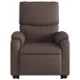 Sillón de masaje elevable eléctrico cuero sintético marrón de , Sillones - Ref: Foro24-3204909, Precio: 393,75 €, Descuento: %
