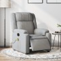 Sillón reclinable de masaje eléctrico tela gris claro de , Sillones - Ref: Foro24-3205190, Precio: 278,52 €, Descuento: %