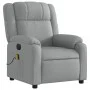 Sillón reclinable de masaje eléctrico tela gris claro de , Sillones - Ref: Foro24-3205190, Precio: 263,88 €, Descuento: %