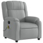 Sillón reclinable de masaje eléctrico tela gris claro de , Sillones - Ref: Foro24-3205190, Precio: 278,52 €, Descuento: %