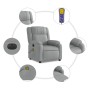 Sillón reclinable de masaje eléctrico tela gris claro de , Sillones - Ref: Foro24-3205190, Precio: 278,52 €, Descuento: %