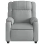 Sillón reclinable de masaje eléctrico tela gris claro de , Sillones - Ref: Foro24-3205190, Precio: 263,88 €, Descuento: %