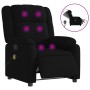 Sillón reclinable de masaje eléctrico tela negro de , Sillones - Ref: Foro24-3205192, Precio: 258,35 €, Descuento: %