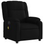 Sillón reclinable de masaje eléctrico tela negro de , Sillones - Ref: Foro24-3205192, Precio: 258,35 €, Descuento: %