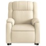 Sillón eléctrico reclinable elevable de tela color crema de , Sillones - Ref: Foro24-3205235, Precio: 312,92 €, Descuento: %