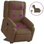 Sillón de masaje eléctrico reclinable elevable tela marrón de , Sillones - Ref: Foro24-3205242, Precio: 358,67 €, Descuento: %