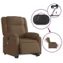 Sillón de masaje eléctrico reclinable elevable tela marrón de , Sillones - Ref: Foro24-3205242, Precio: 358,67 €, Descuento: %