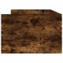 Estructura de cama con cajones roble ahumado 100x200 cm de , Camas y somieres - Ref: Foro24-3207340, Precio: 167,51 €, Descue...