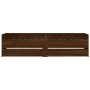 Brown oak bed frame with drawers 100x200 cm by , Beds and slatted bases - Ref: Foro24-3207342, Price: 172,50 €, Discount: %