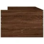 Brown oak bed frame with drawers 100x200 cm by , Beds and slatted bases - Ref: Foro24-3207342, Price: 172,50 €, Discount: %