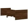 Brown oak bed frame with drawers 100x200 cm by , Beds and slatted bases - Ref: Foro24-3207342, Price: 172,50 €, Discount: %