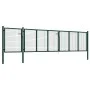 Puerta de jardín de acero verde 500x75 cm de vidaXL, Puertas de jardín - Ref: Foro24-144316, Precio: 410,75 €, Descuento: %