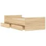 Estructura de cama con cajones roble Sonoma 90x190 cm de , Camas y somieres - Ref: Foro24-3207380, Precio: 149,06 €, Descuent...