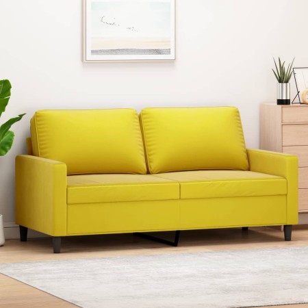 Sofá de 2 plazas terciopelo amarillo 140 cm de , Sofás - Ref: Foro24-359205, Precio: 252,32 €, Descuento: %