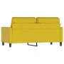 Sofá de 2 plazas terciopelo amarillo 140 cm de , Sofás - Ref: Foro24-359205, Precio: 242,10 €, Descuento: %