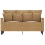 Sofá de 2 plazas terciopelo marrón 120 cm de , Sofás - Ref: Foro24-359300, Precio: 192,87 €, Descuento: %