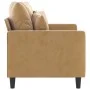 Sofá de 2 plazas terciopelo marrón 120 cm de , Sofás - Ref: Foro24-359300, Precio: 192,87 €, Descuento: %