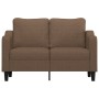 Sofá de 2 plazas de tela marrón 120 cm de , Sofás - Ref: Foro24-359354, Precio: 203,82 €, Descuento: %