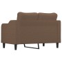 Sofá de 2 plazas de tela marrón 120 cm de , Sofás - Ref: Foro24-359354, Precio: 203,82 €, Descuento: %