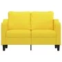 2 seater sofa in light yellow fabric 120 cm by , Sofas - Ref: Foro24-359356, Price: 200,33 €, Discount: %