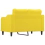 Sofá de 2 plazas de tela amarillo claro 120 cm de , Sofás - Ref: Foro24-359356, Precio: 200,33 €, Descuento: %