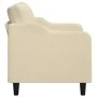 Sofá de 2 plazas de tela color crema 140 cm de , Sofás - Ref: Foro24-359361, Precio: 220,32 €, Descuento: %