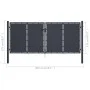 Anthrazitgraues Gartentor aus Stahl 300x125 cm von vidaXL, Gartentore - Ref: Foro24-144525, Preis: 544,94 €, Rabatt: %
