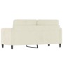 Sofá de 2 plazas terciopelo color crema 140 cm de , Sofás - Ref: Foro24-359450, Precio: 256,88 €, Descuento: %