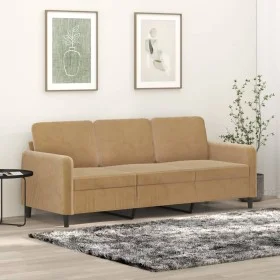 Sofá de 3 plazas terciopelo marrón 180 cm de , Sofás - Ref: Foro24-359459, Precio: 302,63 €, Descuento: %