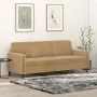 Sofá de 3 plazas terciopelo marrón 180 cm de , Sofás - Ref: Foro24-359459, Precio: 302,63 €, Descuento: %