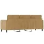 Sofá de 3 plazas terciopelo marrón 180 cm de , Sofás - Ref: Foro24-359459, Precio: 302,63 €, Descuento: %