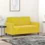 Sofá de 2 plazas terciopelo amarillo 120 cm de , Sofás - Ref: Foro24-359438, Precio: 231,27 €, Descuento: %