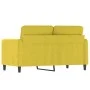 Sofá de 2 plazas terciopelo amarillo 120 cm de , Sofás - Ref: Foro24-359438, Precio: 231,27 €, Descuento: %