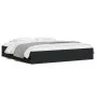 Estructura cama con cajones madera ingeniería negra 180x200 cm de , Camas y somieres - Ref: Foro24-3207253, Precio: 209,77 €,...