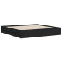 Estructura cama con cajones madera ingeniería negra 180x200 cm de , Camas y somieres - Ref: Foro24-3207253, Precio: 209,77 €,...