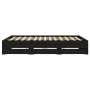 Estructura cama con cajones madera ingeniería negra 180x200 cm de , Camas y somieres - Ref: Foro24-3207253, Precio: 209,77 €,...