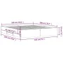 Estructura cama con cajones madera ingeniería negra 180x200 cm de , Camas y somieres - Ref: Foro24-3207253, Precio: 209,77 €,...