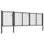 Anthrazitgraues Gartentor aus Stahl 400x75 cm von vidaXL, Gartentore - Ref: Foro24-144328, Preis: 359,45 €, Rabatt: %