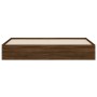Cama con cajones madera ingeniería marrón roble 180x200 cm de , Camas y somieres - Ref: Foro24-3207258, Precio: 193,21 €, Des...