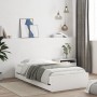 Cama con cajones madera de ingeniería blanco 100x200 cm de , Camas y somieres - Ref: Foro24-3207287, Precio: 136,83 €, Descue...