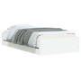 Cama con cajones madera de ingeniería blanco 100x200 cm de , Camas y somieres - Ref: Foro24-3207287, Precio: 136,83 €, Descue...